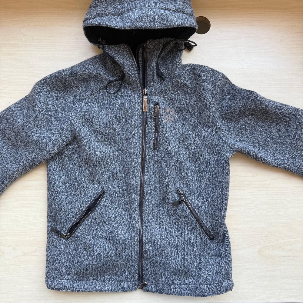 Men's Gray Zip-Up Sweater
